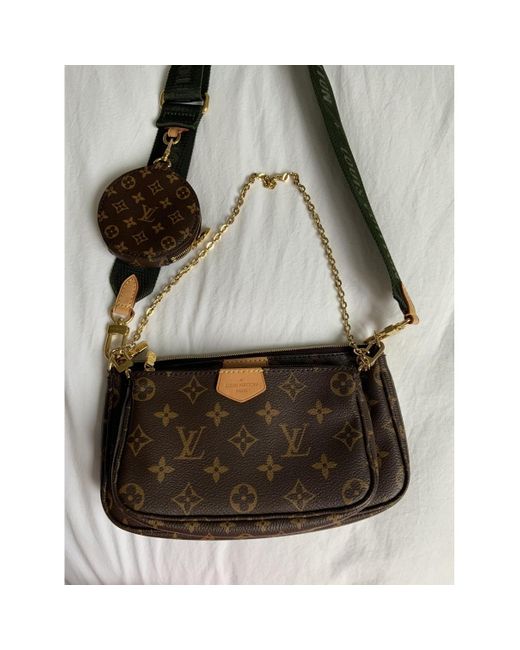 Louis Vuitton Multi Pochette Accessoires Cloth Handbag in Brown - Lyst