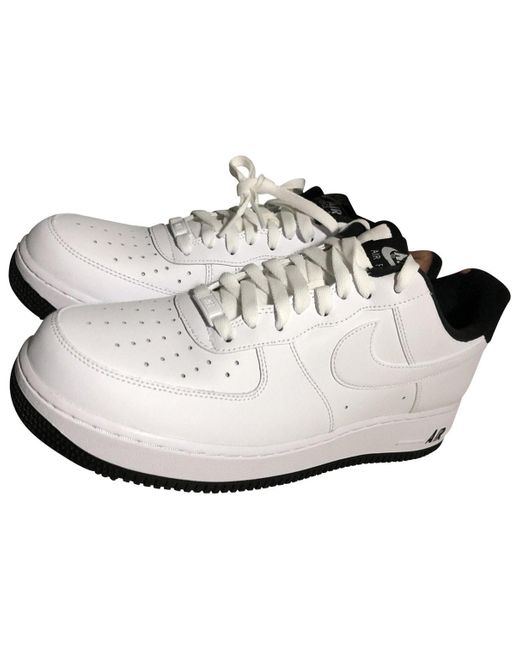 nike white leather trainers