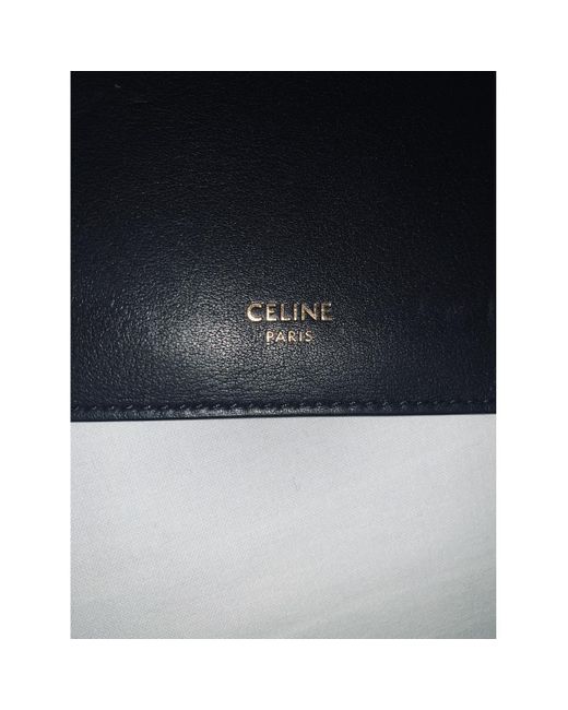 Celine Leather Small Bag in Black for Men - Lyst