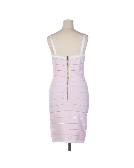 balmain pink dress