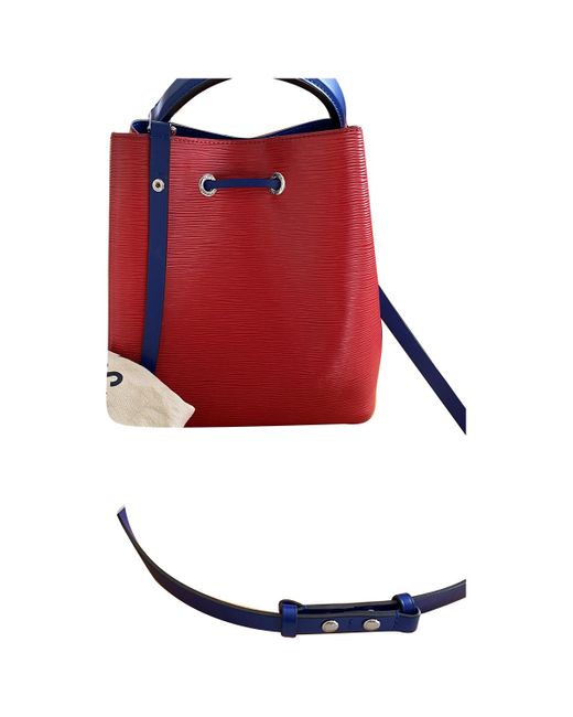 Louis Vuitton Néonoé Leather Crossbody Bag in Red - Lyst