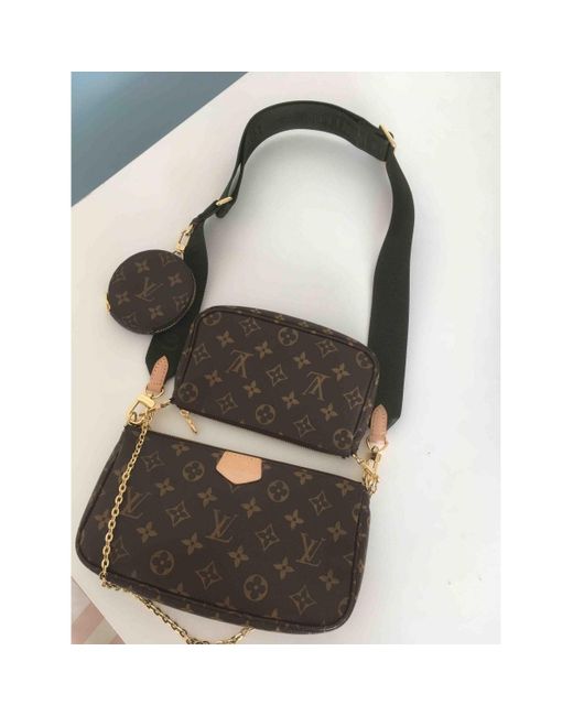 Louis Vuitton Multi Pochette Accessoires Cloth Crossbody Bag in Brown - Lyst