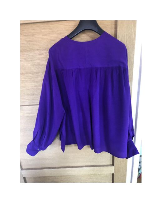isabel marant etoile violette blouse