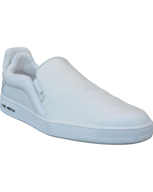 Lyst - Louis Vuitton Leather Low Trainers in White for Men