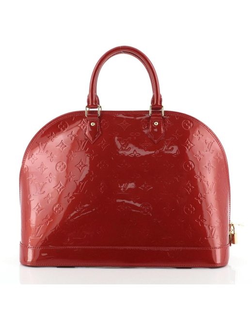 Louis Vuitton Patent Leather Mini Bag in Red - Lyst