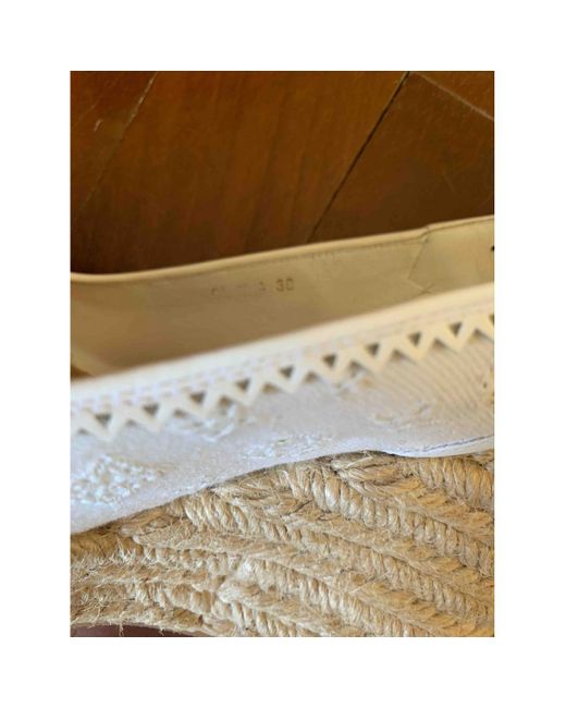 Louis Vuitton Cloth Sandals in White - Lyst