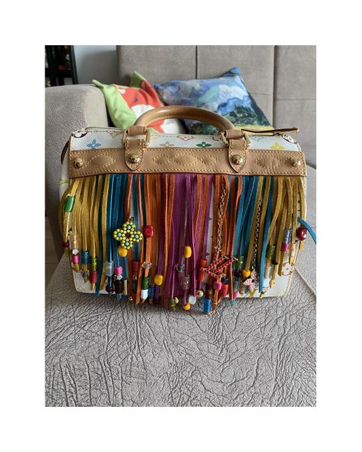 Louis Vuitton Speedy Multicolour Cloth Handbag - Lyst