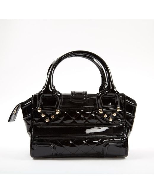 Burberry n Black Patent Leather Handbag - Lyst