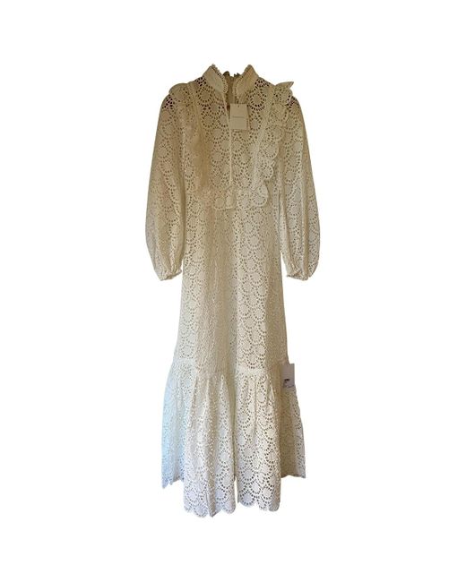 Zimmermann Lace Dress in White - Lyst