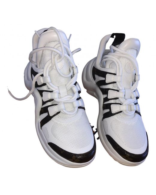Louis Vuitton Archlight Patent Leather Trainers in White - Lyst