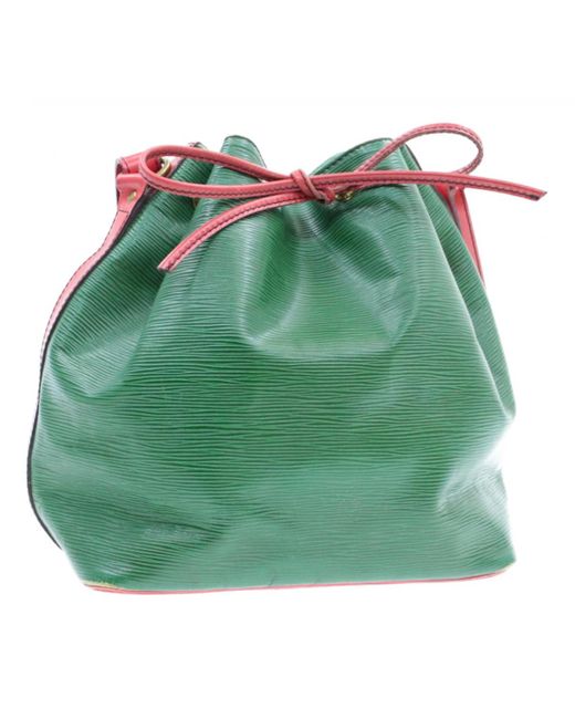 Louis Vuitton Petit Noé Trunk Leather Handbag in Green - Lyst