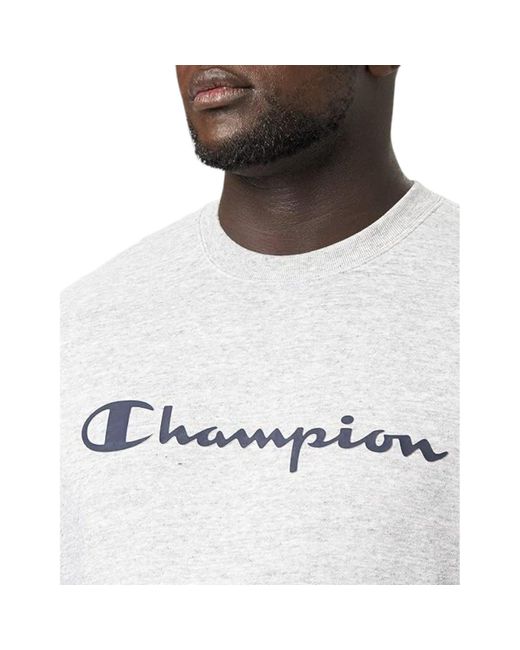 Mens champion crew neck fleece sweatshirt cheap