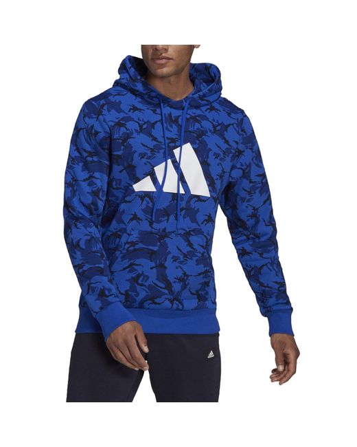 adidas Originals Adidas Sportswear Future Icons Camo Graphic Hoodie in Blue  for Men | Lyst UK