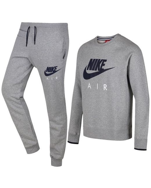 Nike Air Aw77 Heritage Fleece Tracksuit in Grey for Men | Lyst UK