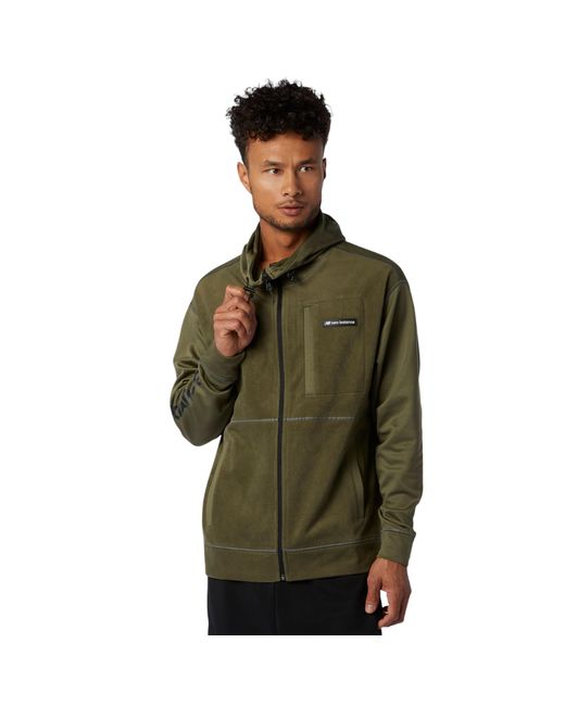 New Balance Sport Style Micro Fleece Jacket in Green for Men | Lyst UK