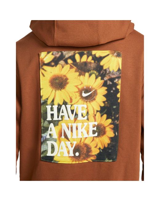 Nike Good Vibes Popover have A Day Hoodie in Brown for Men | Lyst UK