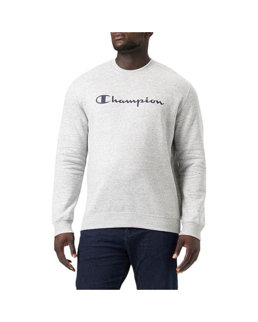 Mens champion crew outlet neck fleece sweatshirt