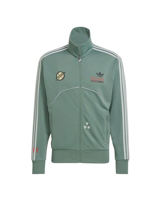 adidas Originals Boba Fett Star Wars Firebird Track Jacket in Green for Men  | Lyst UK