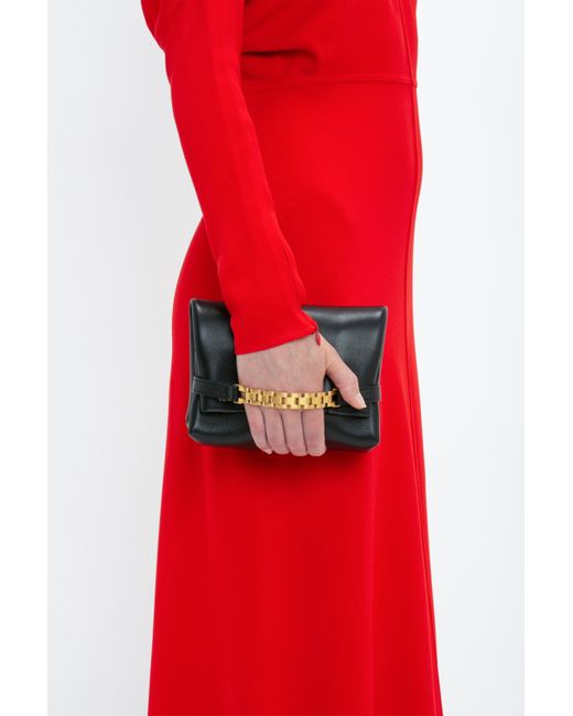 Victoria Beckham Red Dolman Midi Dress