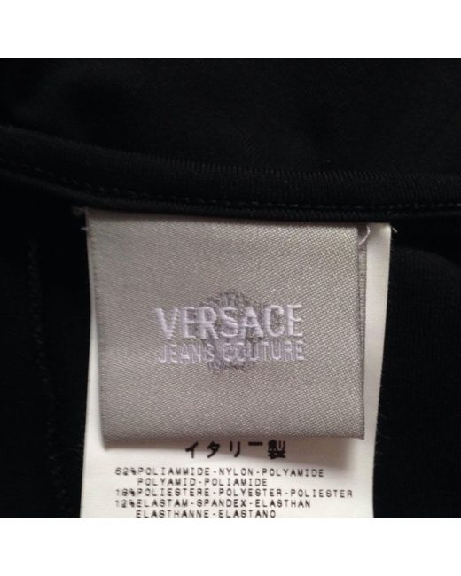 robe noir versace