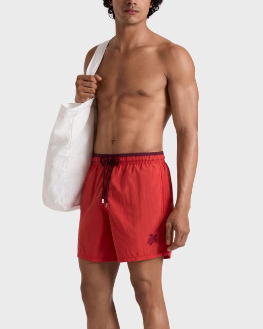 Vilebrequin Red Swim Shorts Bicolor for men