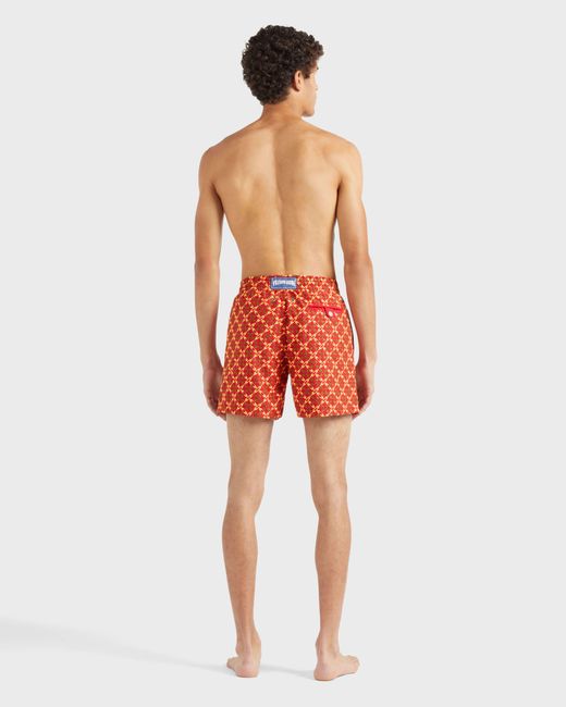 Vilebrequin Swim Shorts Embroidered Homard Pixel for men