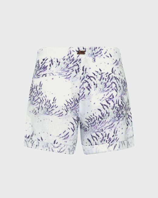 Vilebrequin White Linen Bermuda Shorts