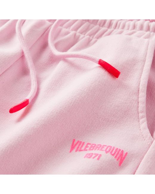 Pantalon jogging en coton fille logo imprimé - gaetanne Vilebrequin en coloris Pink