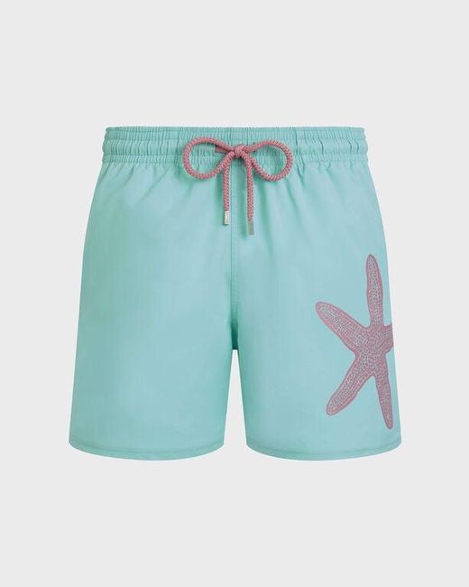 Maillot De Bain Court Stretch Homme Starlettes Placée Vilebrequin pour homme en coloris Blue