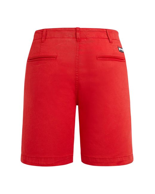 Vilebrequin Red Satin Bermuda Shorts Solid for men
