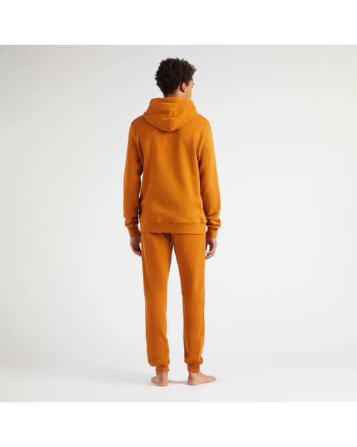 Vilebrequin Solid Kapuzenpullover Aus Baumwolle Für Herren in Orange für Herren