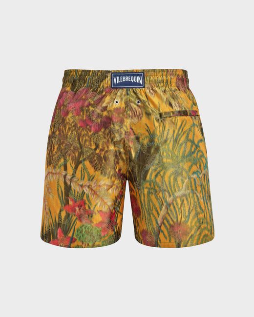 Vilebrequin Silk Swim Shorts Mystère - X Maison Bucol - Swimwear - Moopea - Green - Size S for men