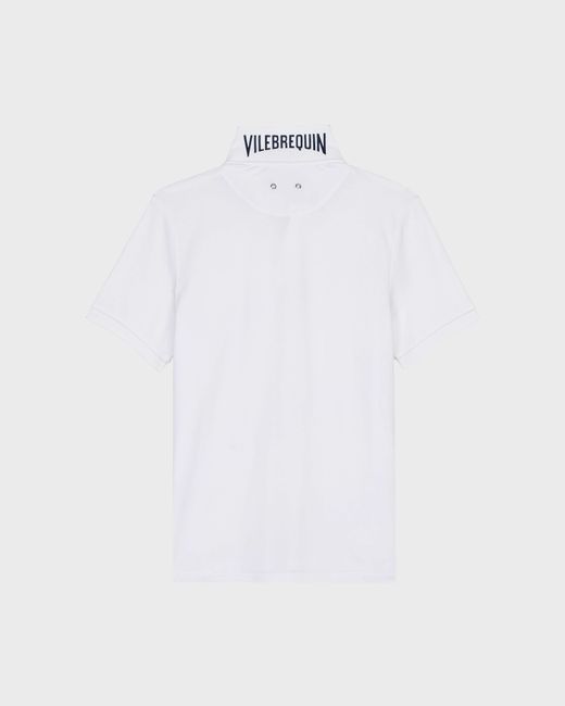 Vilebrequin White Organic Cotton Pique Polo Shirt Solid for men