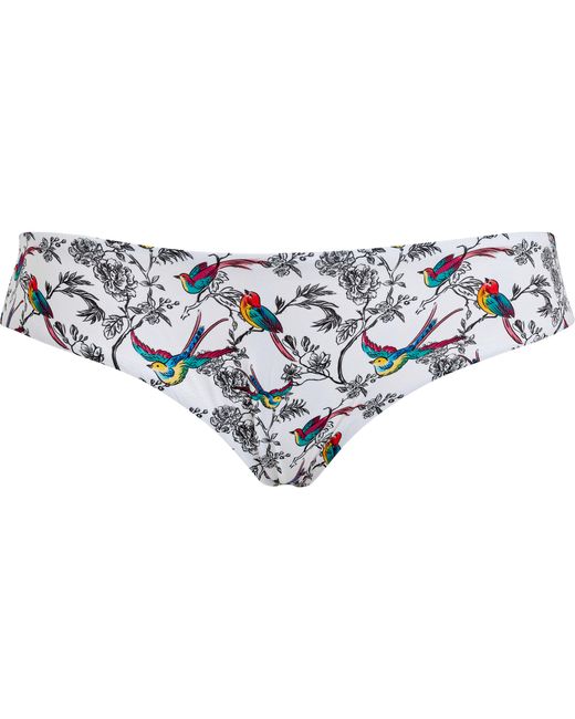 Vilebrequin Blue Rainbow Birds Bikinihose Mit Kompletter Abdeckung Für Damen