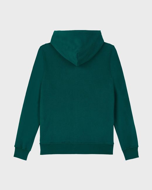 Vilebrequin Green Cotton Full Zip Hoodie Sweatshirt Stitched Logo for men