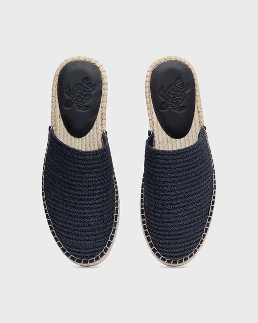 Vilebrequin Blue Raffia-Effect Slides Solid for men