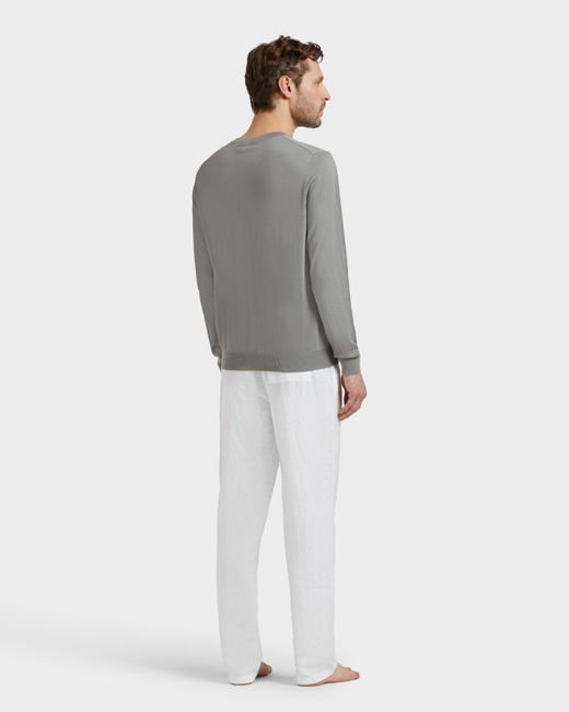 Vilebrequin Gray Cotton Sweater Turtle for men