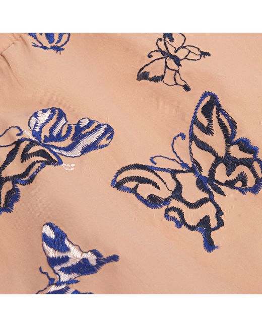 Pantaloncini Mare Donna Ricamati Disco Butterfly di Vilebrequin in Pink