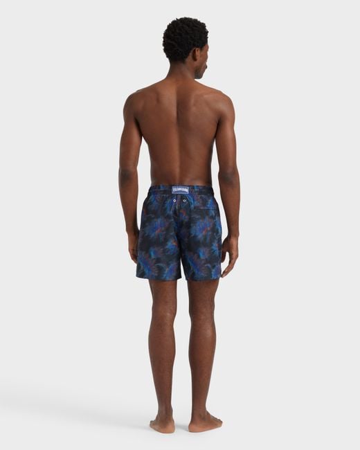 Vilebrequin Blue Silk Swim Shorts Kyoto - X Maison Bucol - Swimwear - Moopea - Black - Size S for men