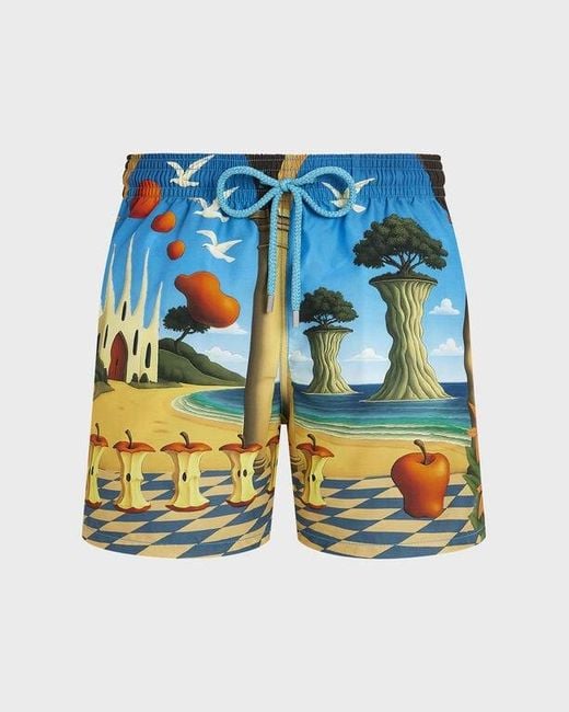 Vilebrequin Swim Trunks Eden - X 3.paradis - Swimwear - Moorea - Blue - Size M for men