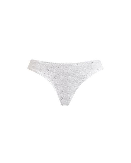 Bas De Maillot De Bain Culotte Midi Femme Broderie Anglaise Vilebrequin en coloris White