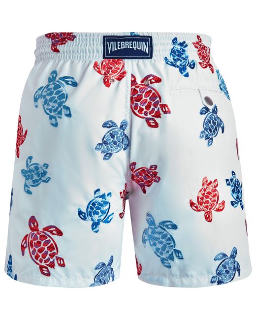 Vilebrequin Blue Swim Shorts Embroidered Tortue Multicolore - Limited Edition for men