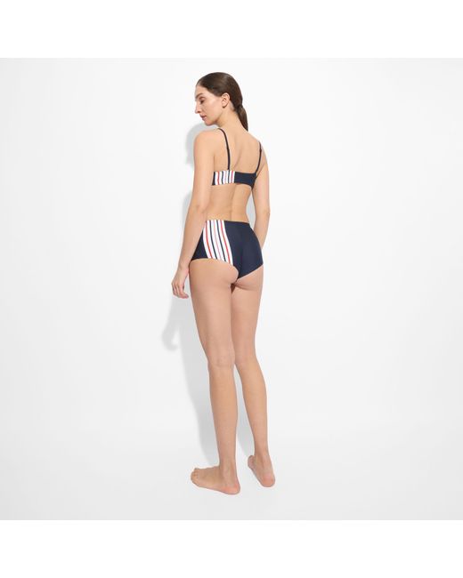 Vilebrequin Blue Shortie Bikini Bottom - X Ines De La Fressange