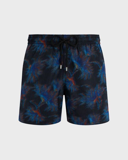 Vilebrequin Blue Silk Swim Shorts Kyoto - X Maison Bucol - Swimwear - Moopea - Black - Size S for men