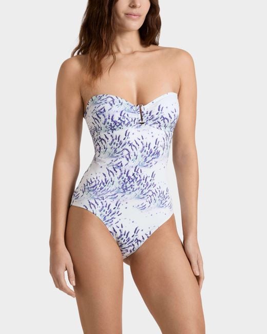 Vilebrequin White Bandeau One-Piece Swimsuit
