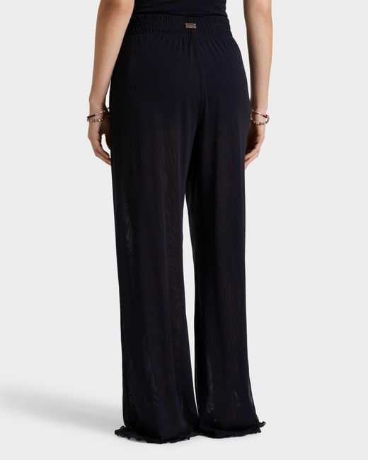 Vilebrequin Blue Tulle Wide-Leg Pants Solid