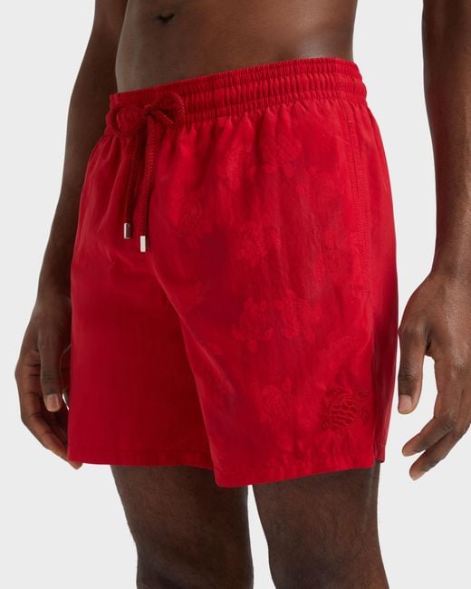 Maillot De Bain Homme Aquaréactif Ronde Des Tortues Vilebrequin pour homme en coloris Red