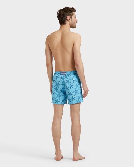 Vilebrequin Swim Shorts Embroidered Starlettes - Limited Edition - Swimwear - Mistral - Blue - Size S for men