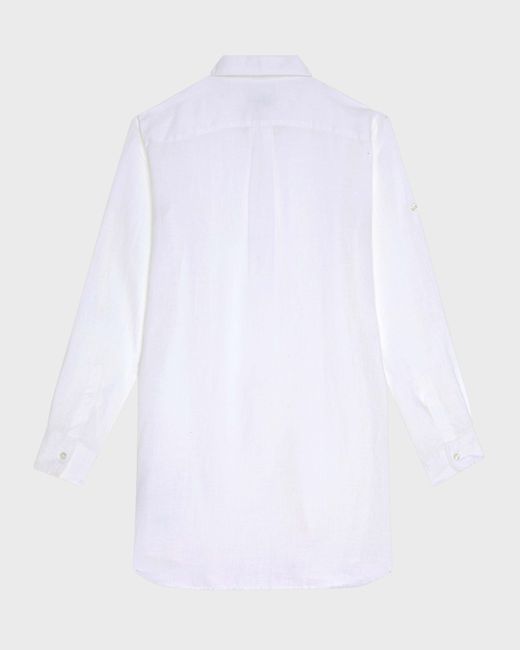 Vilebrequin Linen Shirt Dress Solid - Shirt Dress - Fragance - White - Size Xs