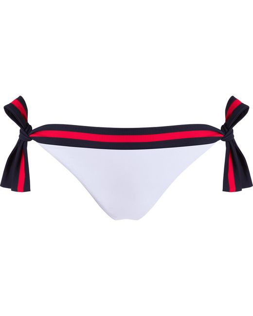 Vilebrequin Red Solid Bikinihose Zum Seitlichen Binden Für Damen - X Ines De La Fressange
